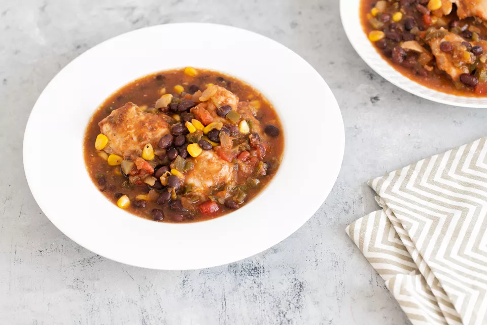 Slow Cooker Tex-Mex Chicken Thighs